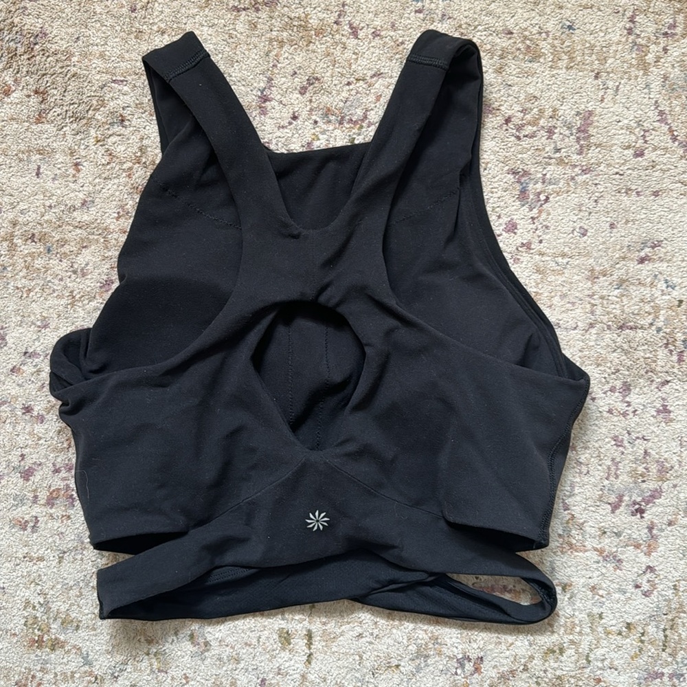 Athleta Conscious Cut Out Longline Sports Bra Top - Picture 4 of 6